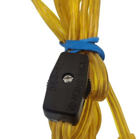 Lamps Gold Cord Clear Beveled Diamond Cut Glass Vintage Ting Shen Table Bedside - Picture 7 of 10